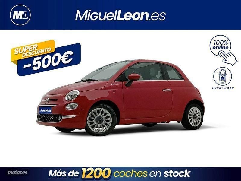 Rojo Usado 2021 Fiat 500 Dolcevita Berlina | 8985 € (Precio justo) - Imagen 1/3