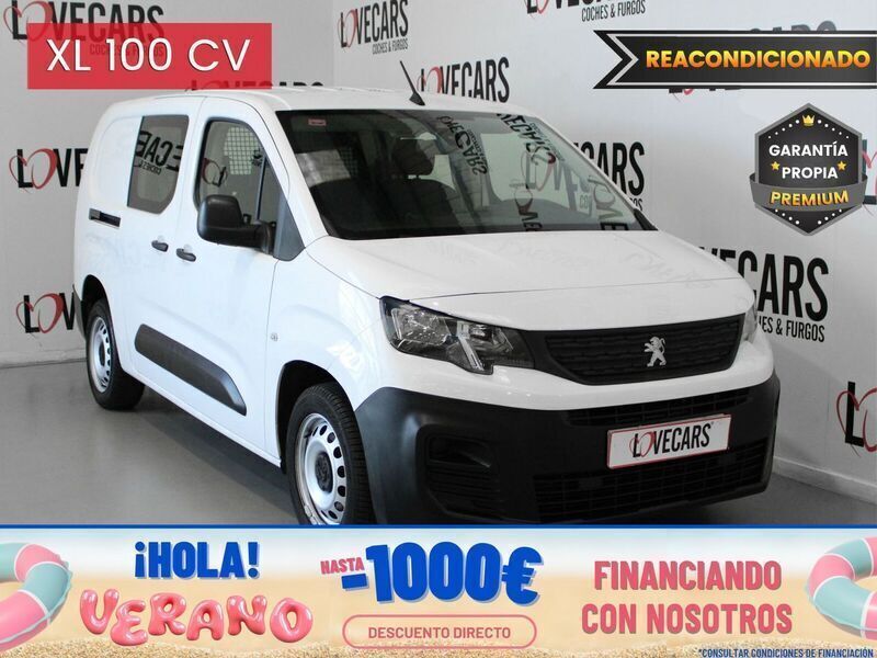 Blanco Usado 2021 Peugeot Partner S Monovolumen | 12.990 € (Un poco caro) - Imagen 1/3