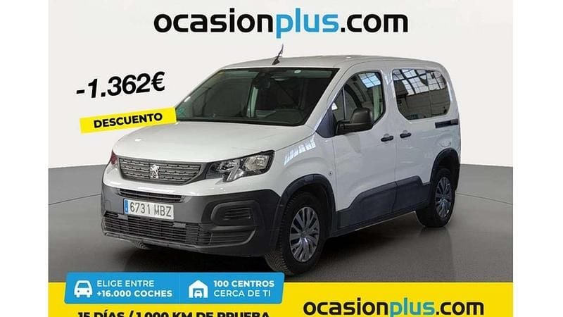 Blanco Usado 2022 Peugeot Rifter Active Monovolumen | 13.628 € (Buen precio) - Imagen 1/4