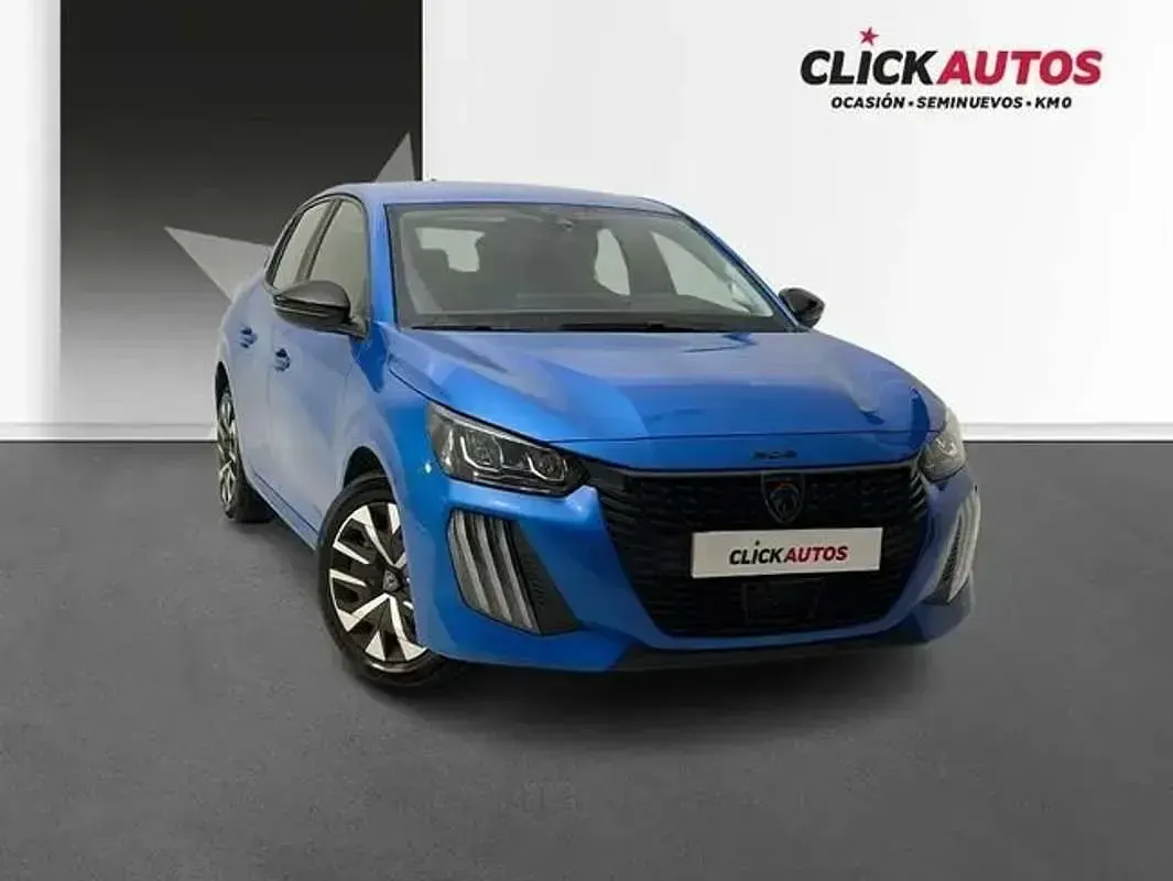 Usado Peugeot 208 Active 101 CV (74 kW) 2024 Azul Utilitario