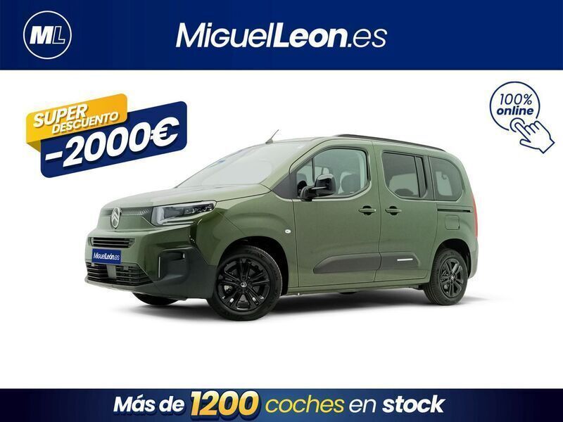 Verde Nuevo 2024 Citroën Berlingo Feel Monovolumen | 21.985 € (Precio justo) - Imagen 1/3