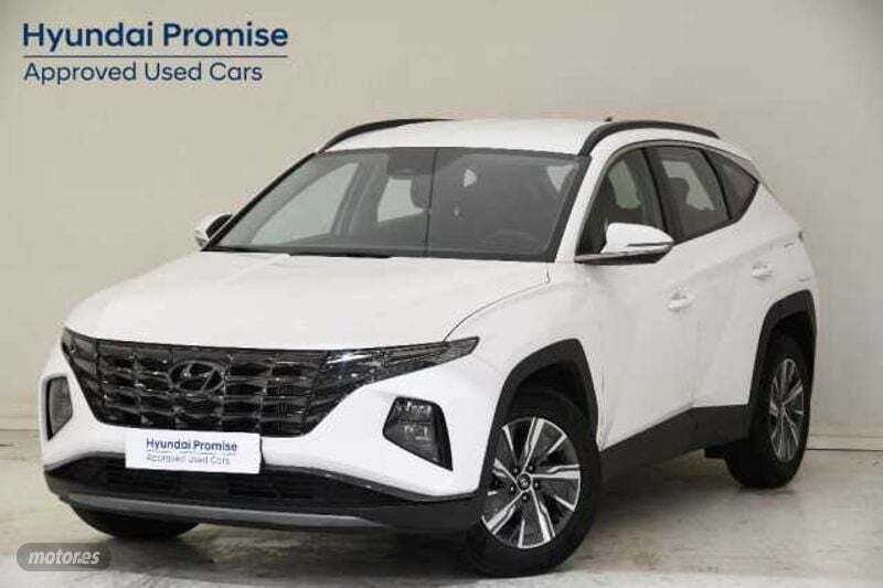 Atlas white Usado 2024 Hyundai Tucson SUV | 27.990 € (Un poco caro) - Imagen 1/4