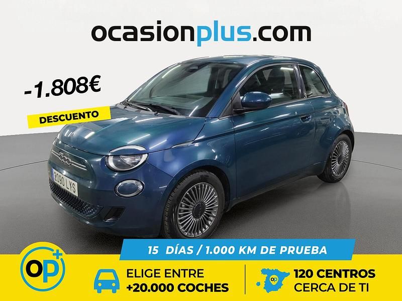 Verde Usado 2022 Fiat 500e Icon Utilitario | 15.490 € (Precio justo) - Imagen 1/4