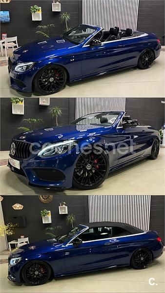 Azul Usado 2018 Mercedes C220 Descapotable | 33.500 € (Caro) - Imagen 1/4