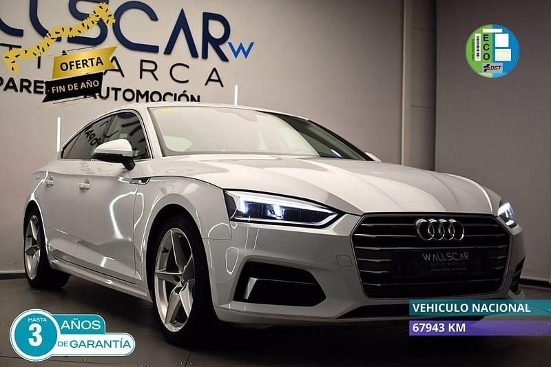 Blanco Usado 2018 Audi A5 Sportback Premium Utilitario | 28.900 € (Precio justo) - Imagen 1/4