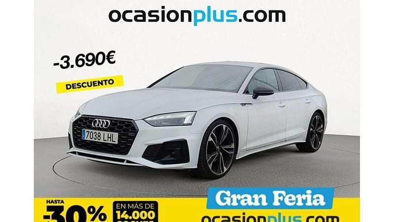 Blanco Usado 2020 Audi A5 Sportback S-Line Berlina | 36.900 € (Caro) - Imagen 1/4