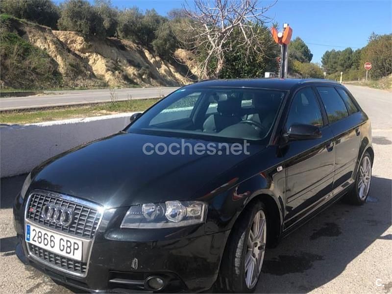 Usado Audi A3 Ambition 140 CV (102 kW) 2008 Negro Berlina