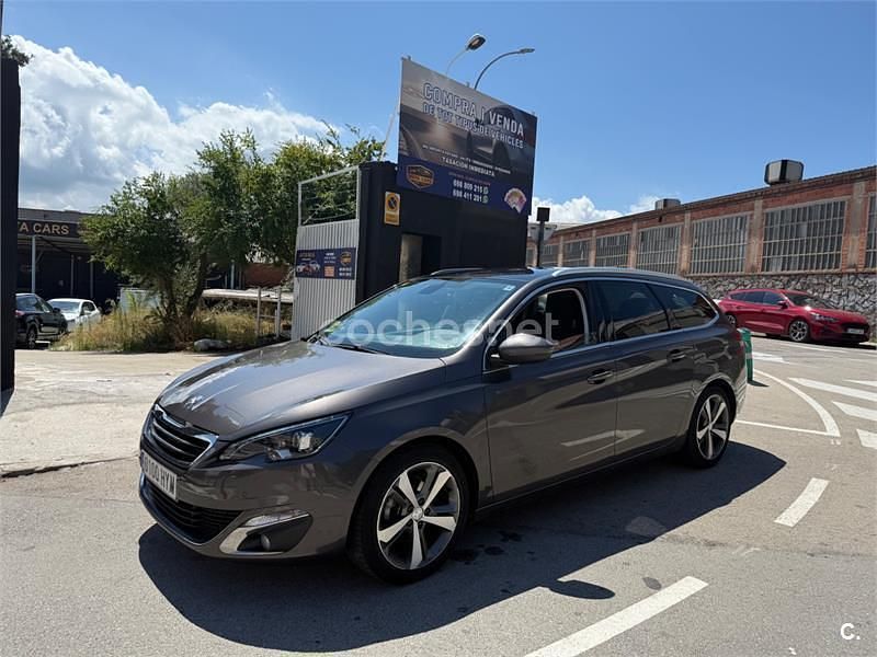 Gris / plata Usado 2014 Peugeot 308 Allure Familiar | 6999 € (Super precio) - Imagen 1/4