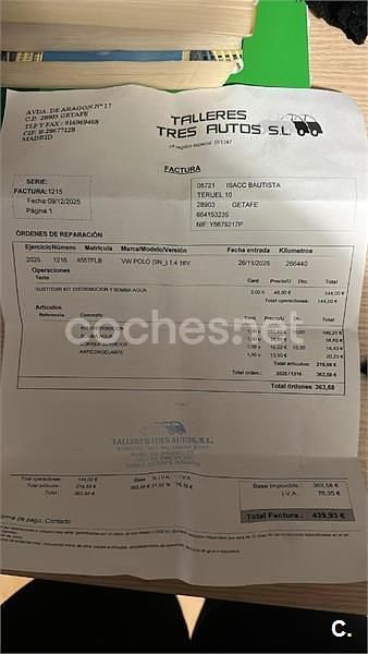 Usado VW Polo Match 80 CV (58 kW) 2007 Azul Utilitario