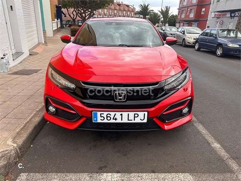 Rojo Usado 2021 Honda Civic Elegance Berlina | 18.200 € (Super precio) - Imagen 1/4