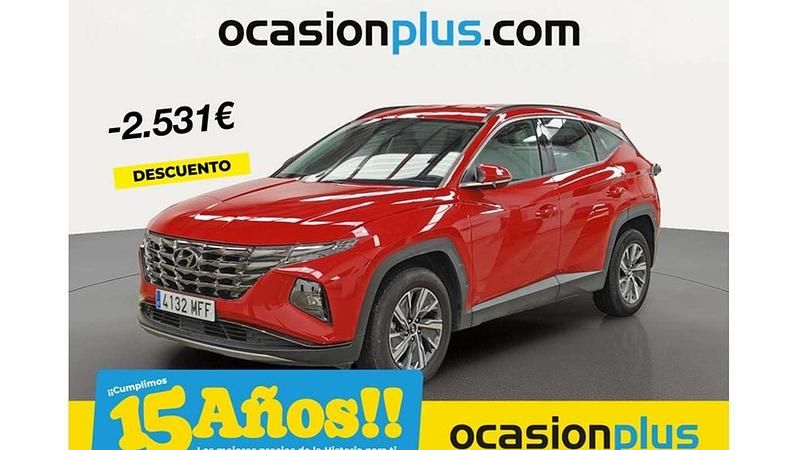Rojo Usado 2023 Hyundai Tucson SUV | 25.319 € (Precio justo) - Imagen 1/4