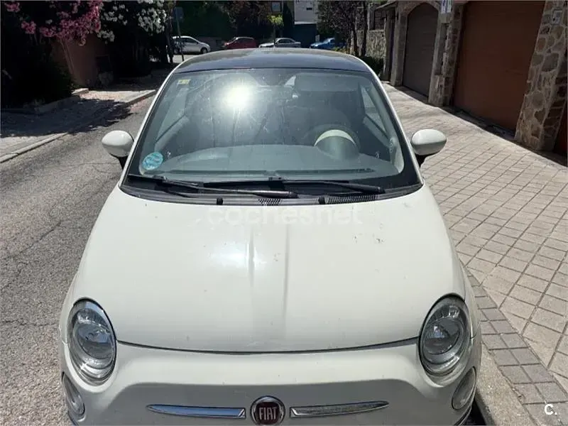 Usado Fiat 500 Lounge 85 CV (62 kW) 2013 Blanco Berlina