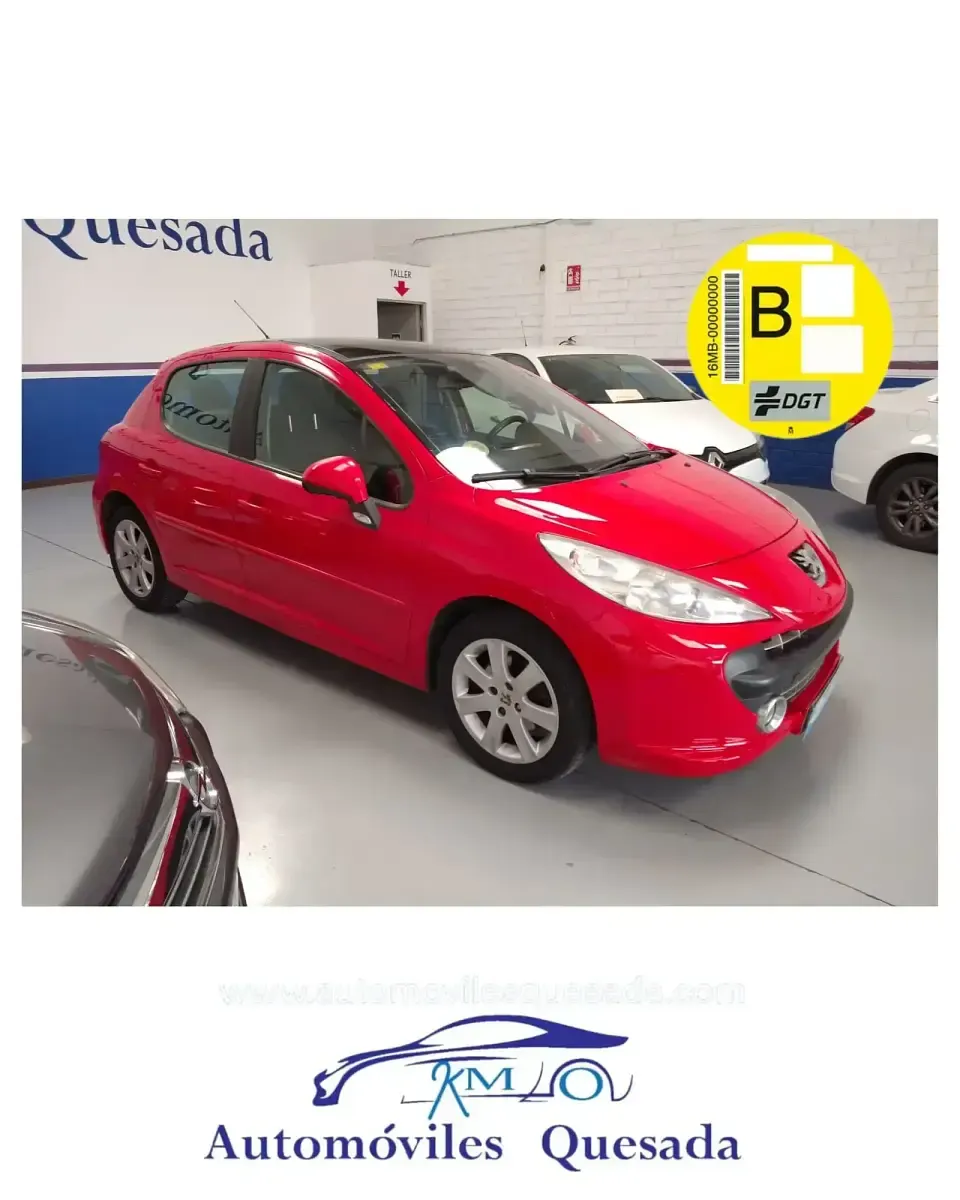 Usado Peugeot 207 90 CV (66 kW) 2007 Rojo Utilitario