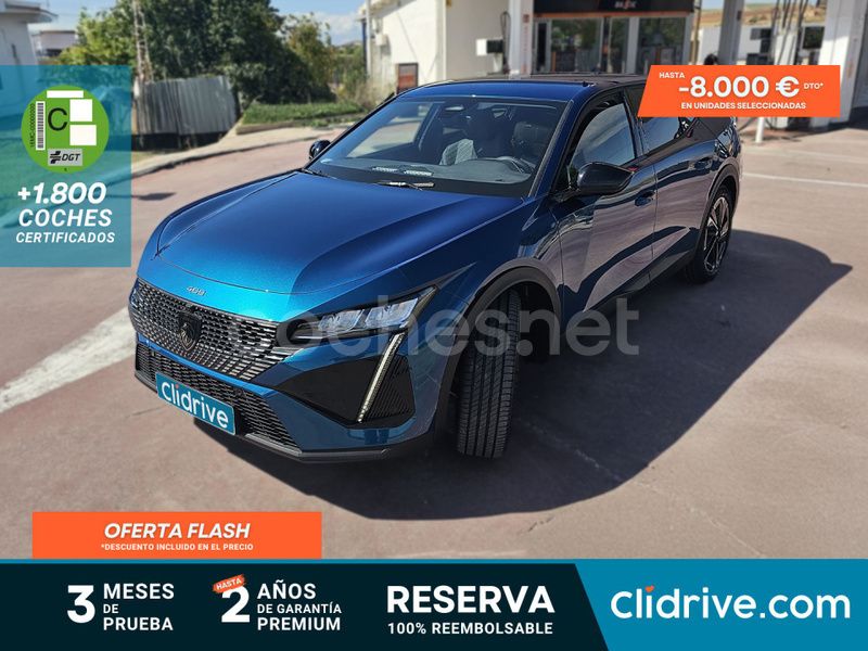 Azul Usado 2023 Peugeot 408 Allure Berlina | 22.690 € (Buen precio) - Imagen 1/3