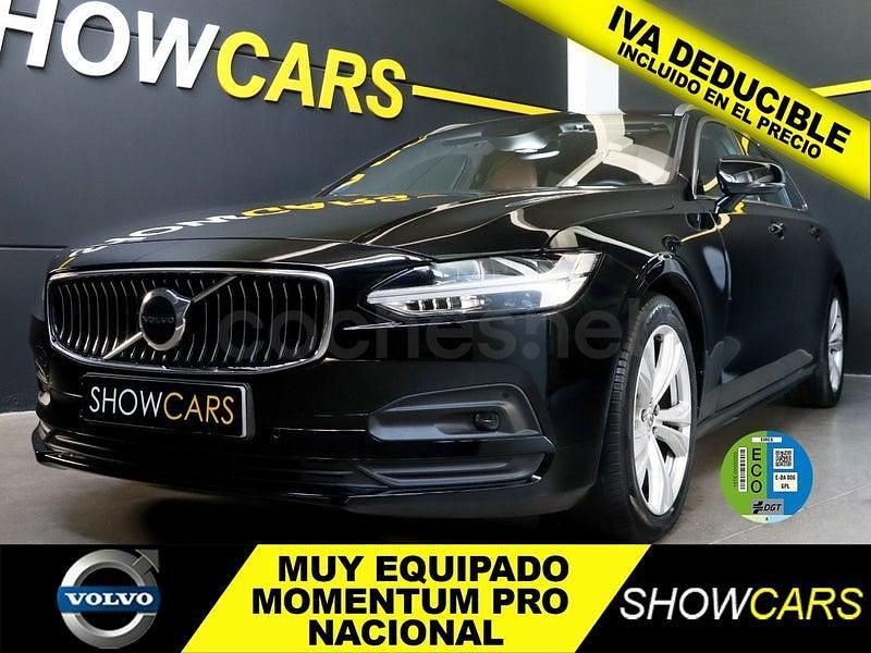 Usado Volvo V90 Momentum 197 CV (144 kW) 2021 Negro Familiar