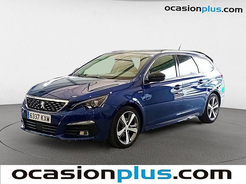 Azul Usado 2019 Peugeot 308 SW GT-line Familiar | 12.578 € - Imagen 1/4