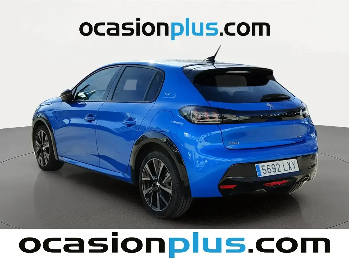 Usado Peugeot 208 GT 100 CV (73 kW) 2022 Azul Utilitario
