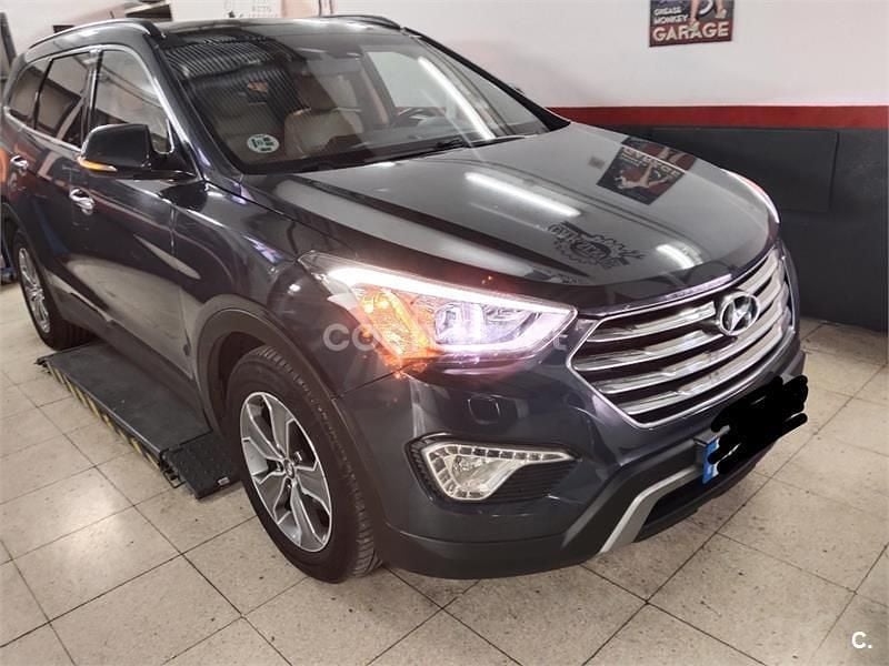 Azul Usado 2015 Hyundai Grand Santa Fe Style SUV | 12.450 € - Imagen 1/4
