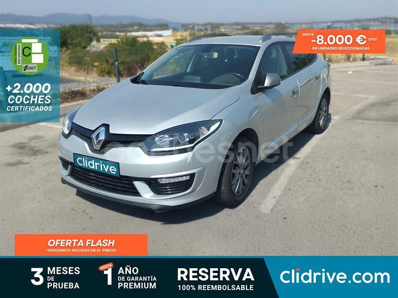 Gris / plata Usado 2016 Renault Mégane GrandTour Zen Familiar | 8490 € (Buen precio) - Imagen 1/3