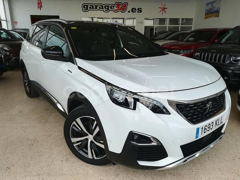 Blanco Usado 2018 Peugeot 5008 GT-line Monovolumen | 16.900 € (Precio justo) - Imagen 1/4