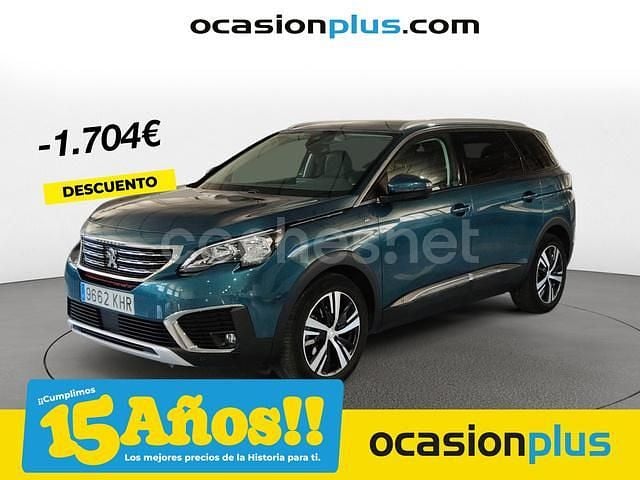 Verde Usado 2018 Peugeot 5008 Allure Monovolumen | 18.450 € (Precio justo) - Imagen 1/4