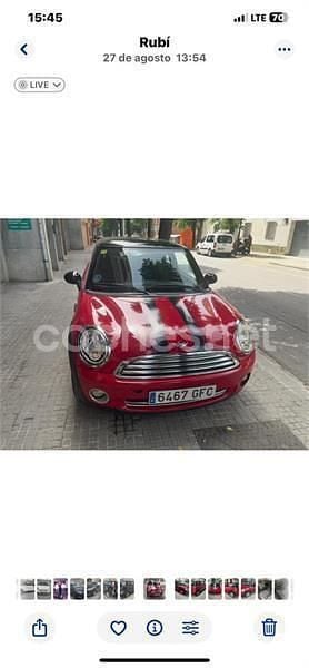 Usado Mini ONE 90 CV (66 kW) 2008 Rojo Utilitario