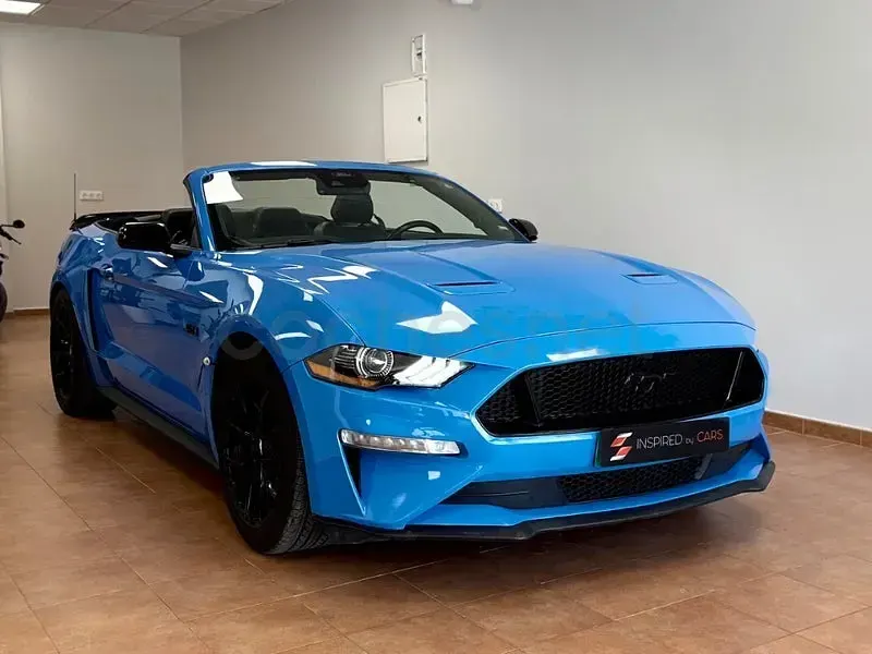 Usado Ford Mustang GT 450 CV (330 kW) 2022 Azul Descapotable