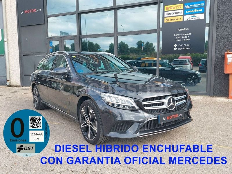 Gris / plata Usado 2019 Mercedes C300e Familiar | 29.999 € (Caro) - Imagen 1/4