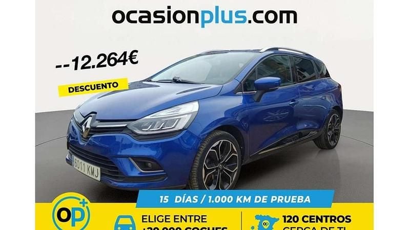 Usado Renault Clio GrandTour Zen 118 CV (86 kW) 2018 Azul Familiar