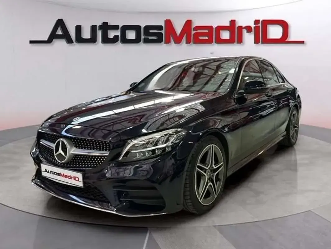 Usado Mercedes C200 186 CV (136 kW) 2018 Azul Berlina
