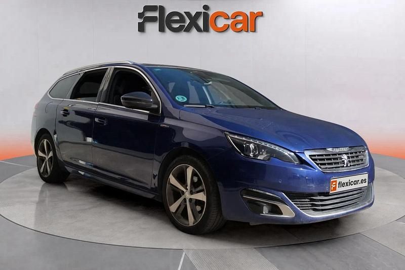 Azul Usado 2015 Peugeot 308 GT-line Familiar | 8490 € (Precio justo) - Imagen 1/4