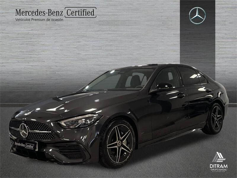 Negro obsidiana Usado 2024 Mercedes C200 AMG line Berlina | 42.900 € (Precio justo) - Imagen 1/4