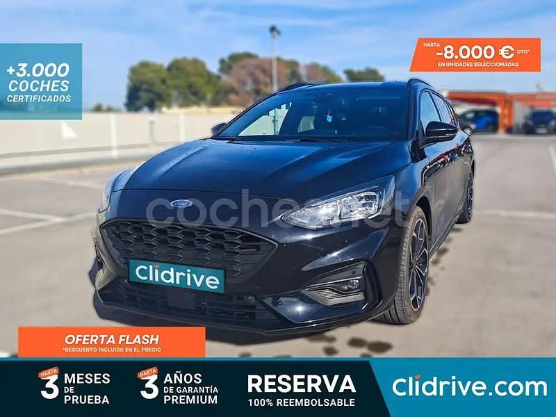 Negro Usado 2021 Ford Focus ST-Line Familiar | 16.890 € (Precio justo) - Imagen 1/3