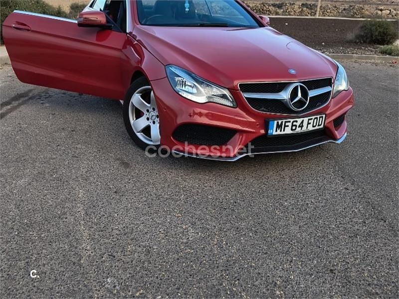Usado Mercedes E220 170 CV (125 kW) 2014 Rojo Coupe