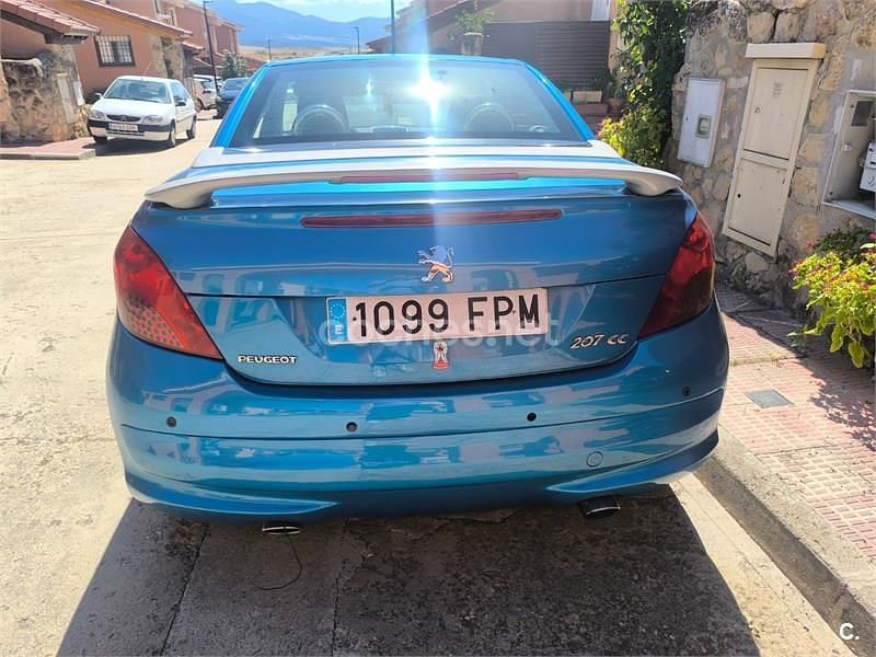 Usado Peugeot 207 CC Sport 110 CV (80 kW) 2007 Azul Descapotable