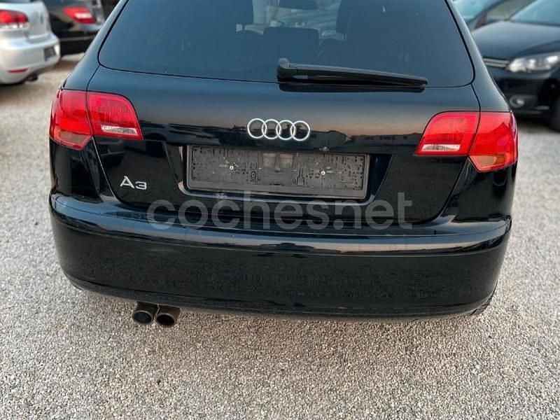 Usado Audi A3 S-Line 170 CV (125 kW) 2008 Negro Berlina