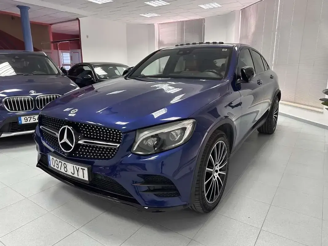 Usado Mercedes GLC250 204 CV (150 kW) 2017 Azul SUV