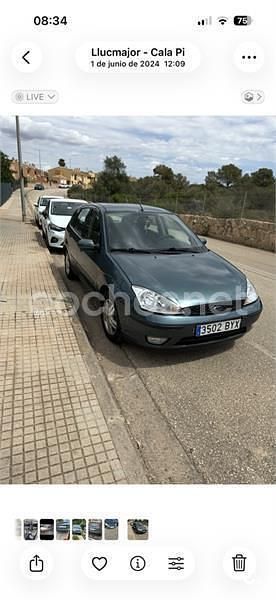 Usado Ford Focus Ghia 100 CV (73 kW) 2002 Verde Berlina