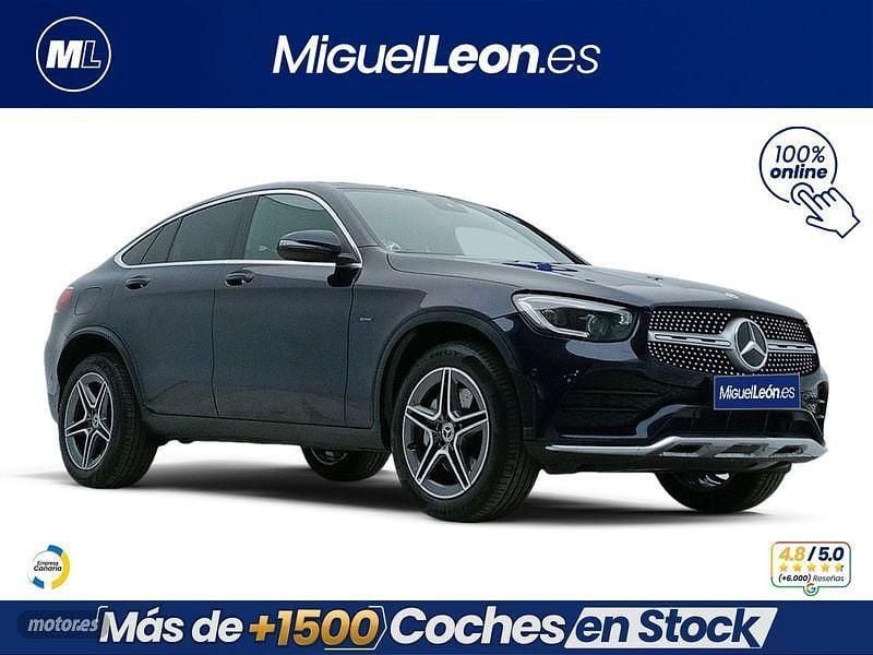Usado Mercedes GLC300e 320 CV (235 kW) 2021 Azul Coupe