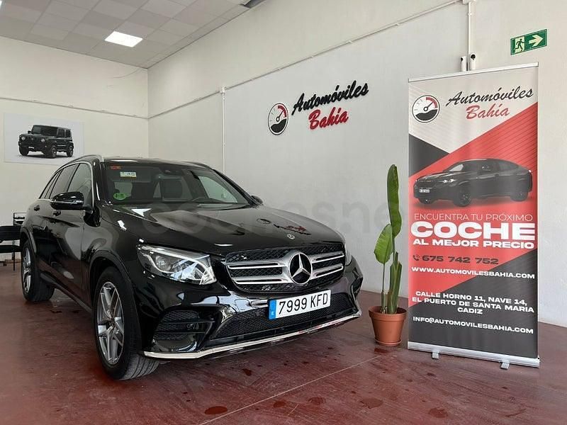 Usado Mercedes GLC220 170 CV (125 kW) 2018 Negro SUV