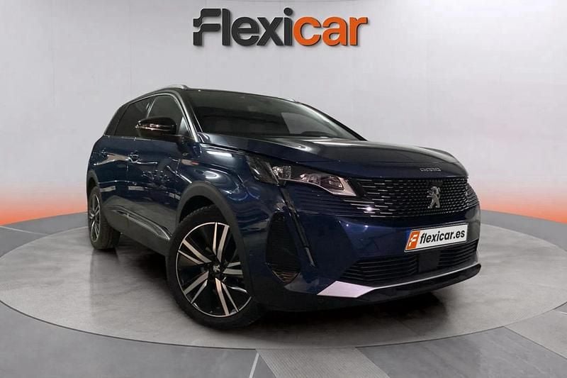 Azul Usado 2021 Peugeot 5008 GT Monovolumen | 23.890 € (Precio justo) - Imagen 1/4