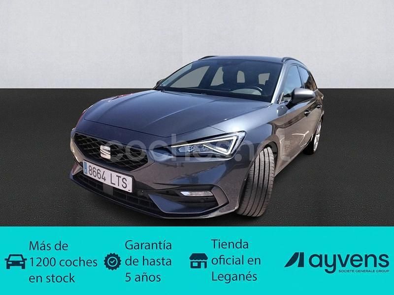Negro Usado 2021 Seat Leon FR Familiar | 17.800 € (Buen precio) - Imagen 1/4