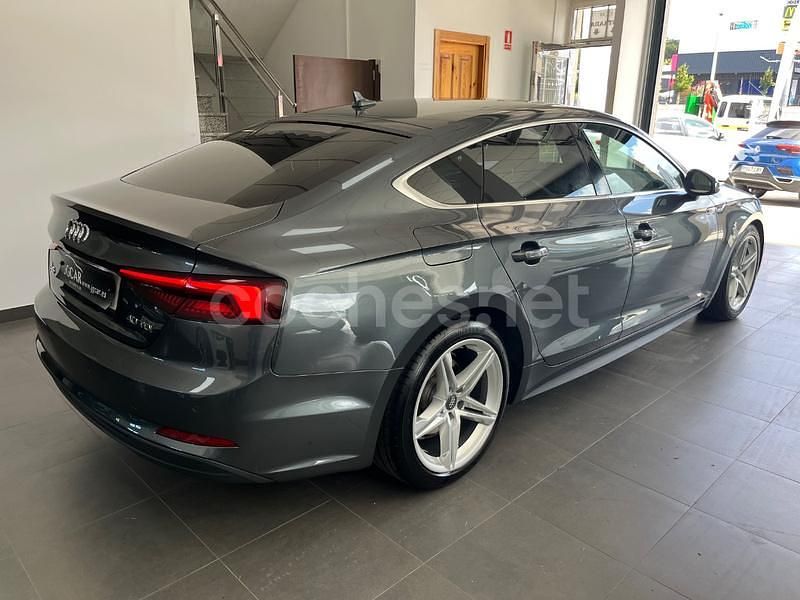 Usado Audi A5 Sportback S-Line 190 CV (139 kW) 2019 Gris / plata Utilitario