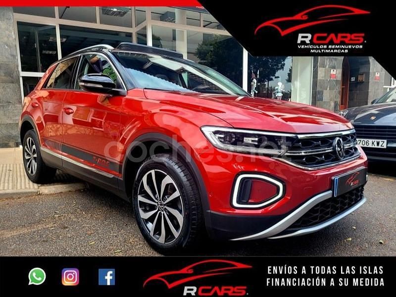 Rojo Usado 2023 VW T-Roc Life SUV | 21.990 € (Precio justo) - Imagen 1/4