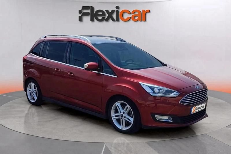 Rojo Usado 2017 Ford Grand C-Max Titanium Monovolumen | 11.190 € (Precio justo) - Imagen 1/4