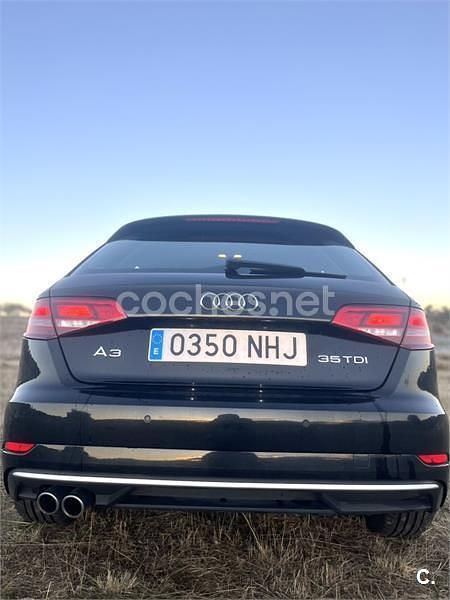 Usado Audi A3 150 CV (110 kW) 2019 Negro Berlina