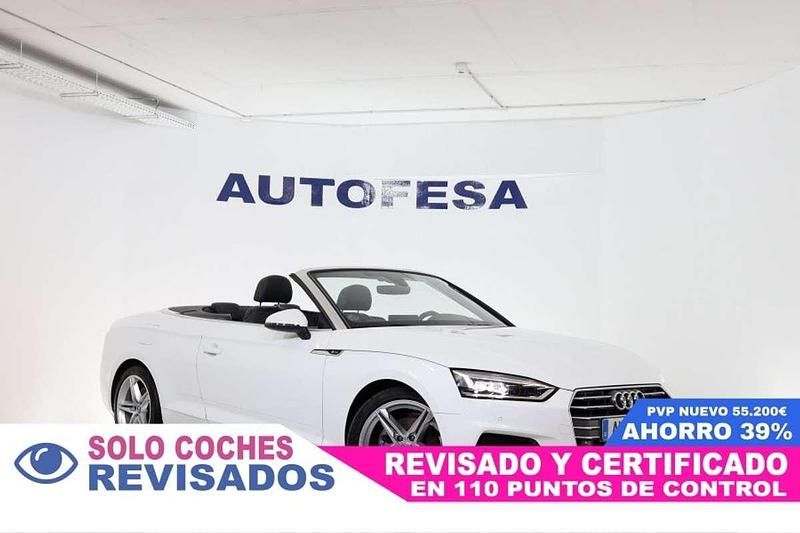 Usado Audi A5 S-Line 190 CV (139 kW) 2018 Blanco Descapotable