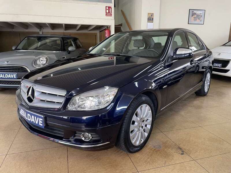 Azul Usado 2008 Mercedes C200 Elegance Berlina | 12.700 € (Un poco caro) - Imagen 1/4