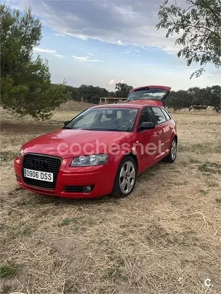Usado Audi A3 Sportback Ambiente 140 CV (102 kW) 2005 Rojo Utilitario