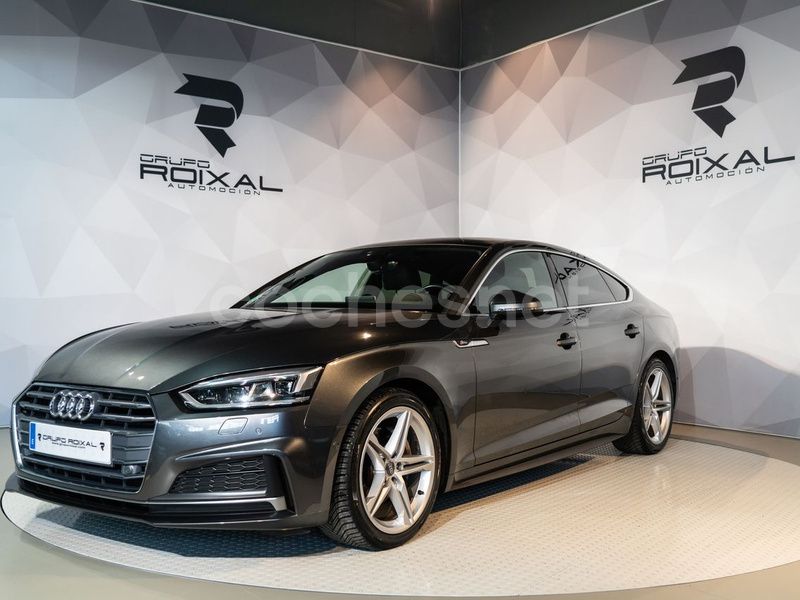 Gris Usado 2017 Audi A5 Sportback S-Line Berlina | 28.900 € (Caro) - Imagen 1/4